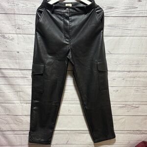 Wilfred faux leather cargo pants